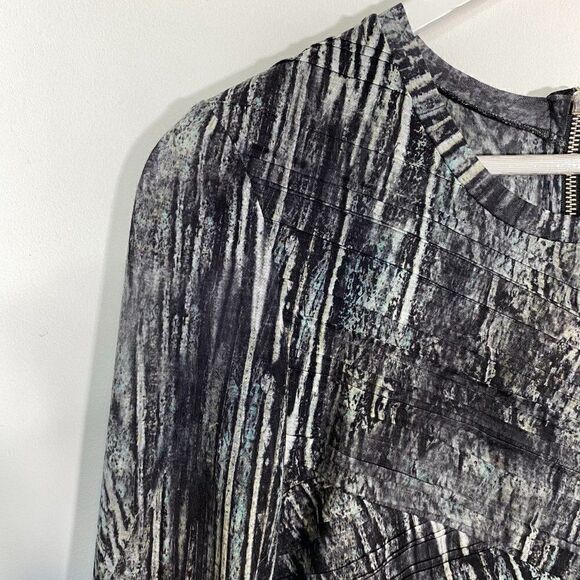 Torn by Ronny Kobo Gray Tara Pleated Long Sleeve Dress - Picture 5 of 9